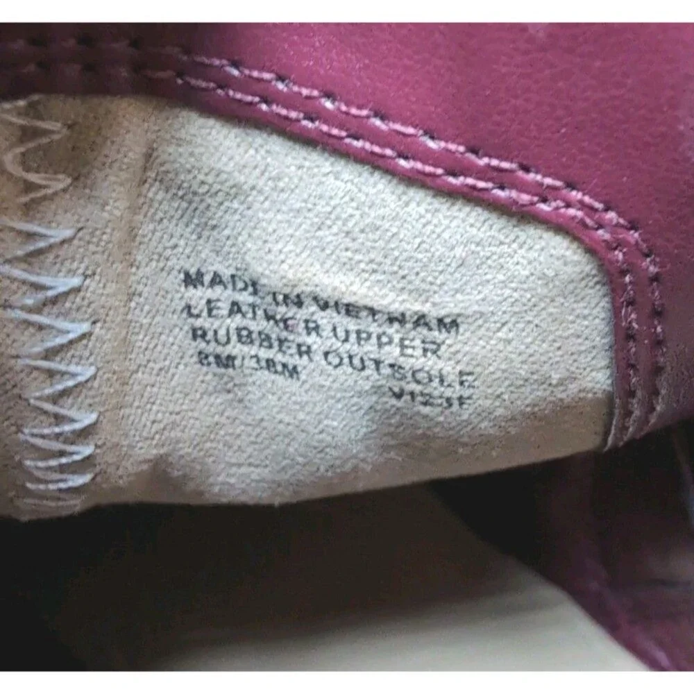 Michael Kors Magenta Suede Ankle Boots 4 Inch Heel Booties Women's Size 8